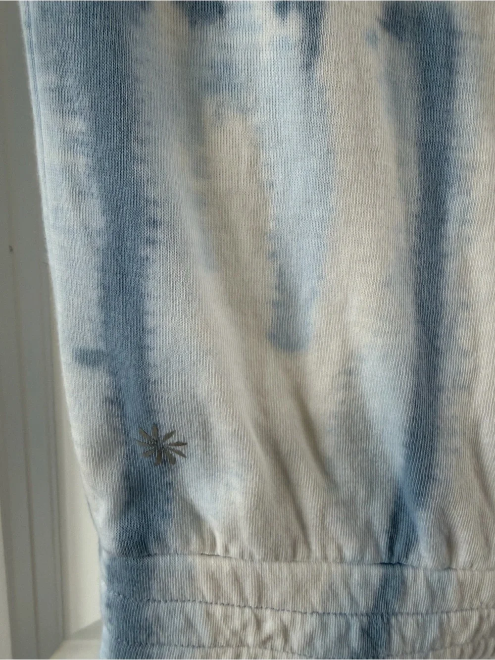 Athleta Light Blue & White Tie-Dye Kids One-Piece Romper